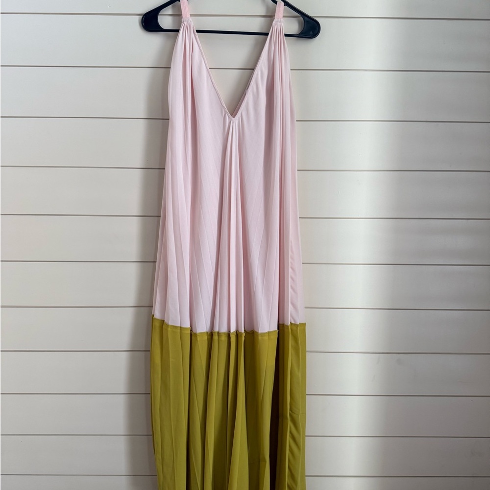 Tome Collective Pink and Green Maxi Dress